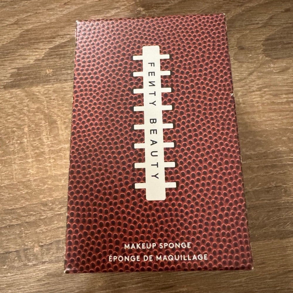 Fenty Beauty Super Bowl football makeup sponge